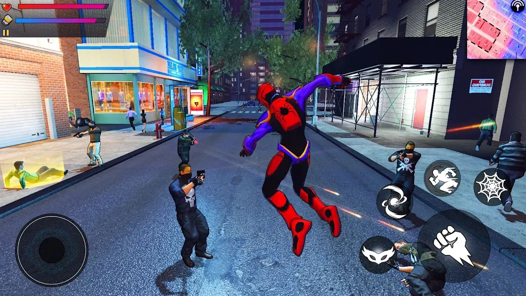 Spider Hero:Super City Hero (пайдер Хиро)  [МОД Menu] Screenshot 3