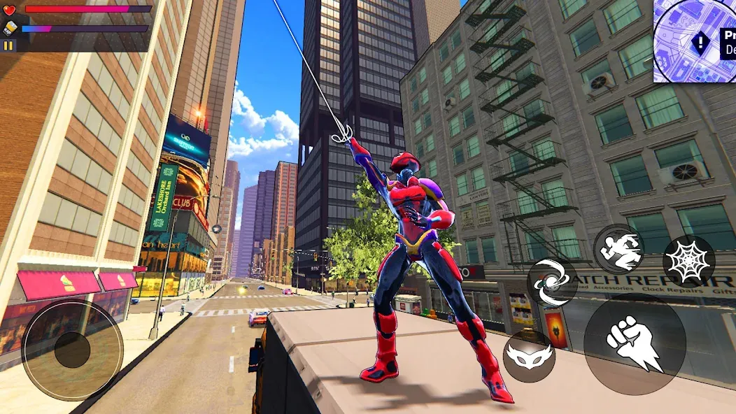 Spider Hero:Super City Hero (пайдер Хиро)  [МОД Menu] Screenshot 5