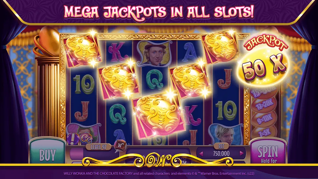 Willy Wonka Vegas Casino Slots (Вилли Вонка Вегас Казино Слоты)  [МОД Меню] Screenshot 4