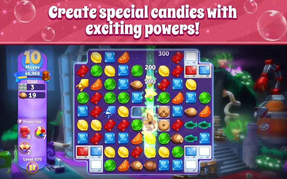 Wonka's World of Candy Match 3  [МОД Много монет] Screenshot 4