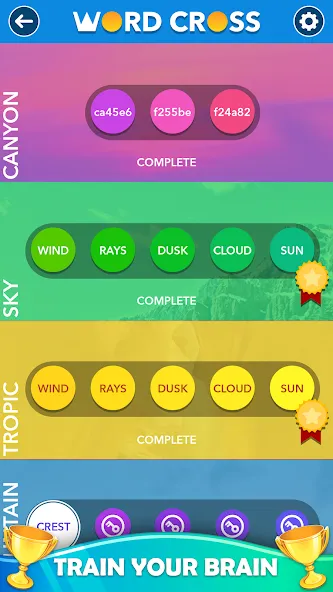 Word Cross: Offline Word Games  [МОД Unlocked] Screenshot 4