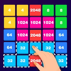 Взломанная 2248 Number block puzzle 2048 (Две тысячи двести сорок восемь)  [МОД Unlocked] - последняя версия apk на Андроид