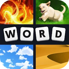 Скачать взломанную 4 Pics 1 Word (Картинки 1 Слово)  [МОД Меню] - последняя версия apk на Андроид