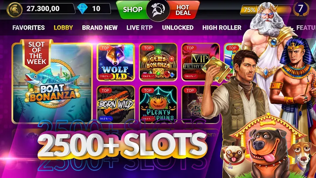 SpinArena Online Casino Slots (СпинАрена Онлайн Казино Слоты)  [МОД Menu] Screenshot 1