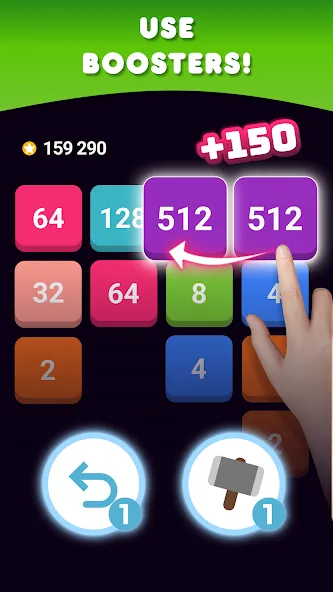 2048: Puzzle Game! Merge Block (Две тысячи сорок восемь)  [МОД Mega Pack] Screenshot 4