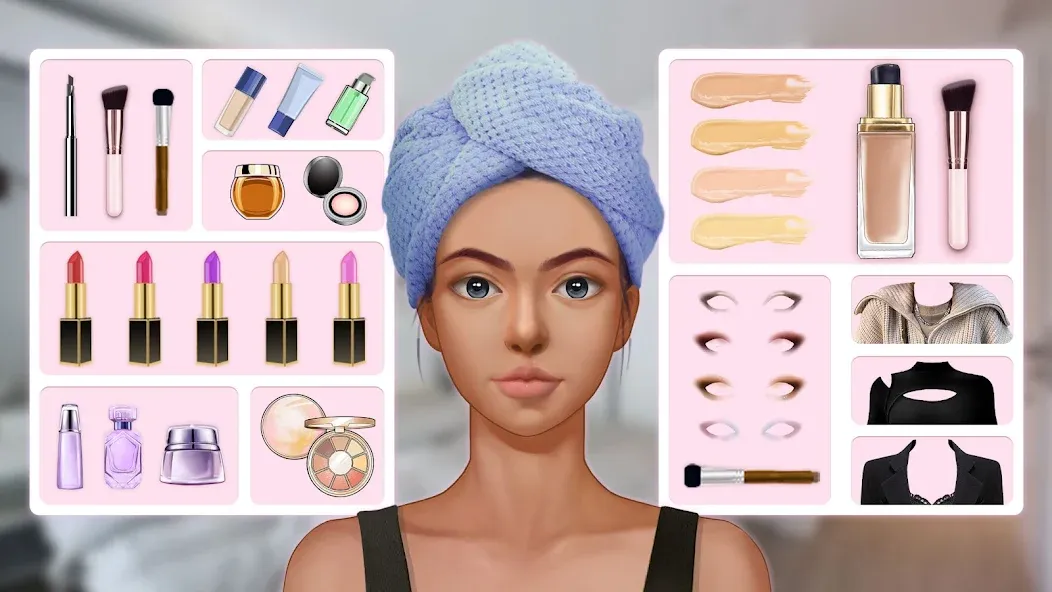 Makeup Stylist: Makeup Game (Сам сделай макияж)  [МОД Все открыто] Screenshot 1