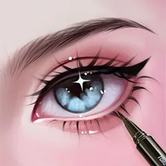 Взломанная Makeup Stylist: Makeup Game (Сам сделай макияж)  [МОД Все открыто] - стабильная версия apk на Андроид