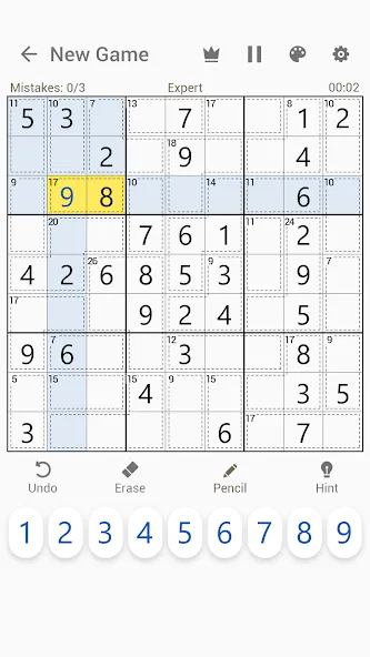 Killer Sudoku - Sudoku Puzzles  [МОД Mega Pack] Screenshot 1