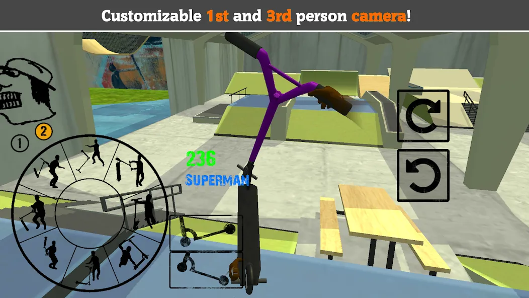 Scooter FE3D 2 (Скутер ФЭ3Д 2)  [МОД Много монет] Screenshot 2