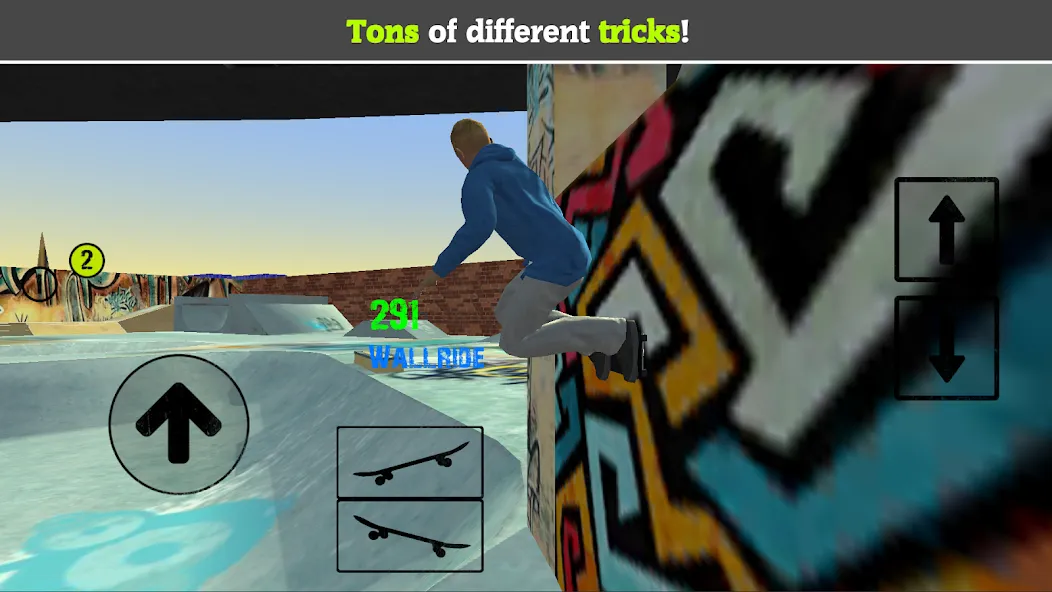 Skateboard FE3D 2 (Скейтборд 3D 2)  [МОД Много монет] Screenshot 2