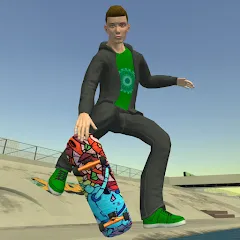 Взломанная Skateboard FE3D 2 (Скейтборд 3D 2)  [МОД Много монет] - стабильная версия apk на Андроид