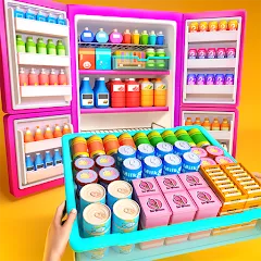 Взломанная Fill Up Fridge：Organizing Game  [МОД Unlocked] - полная версия apk на Андроид