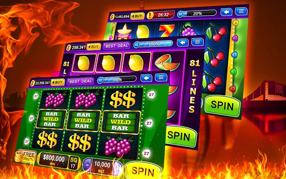 Slots - Casino Slot Machines  [МОД Бесконечные деньги] Screenshot 4