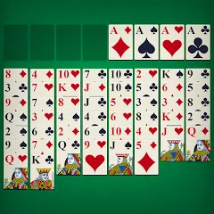 Скачать взломанную FreeCell Classic Card Game (ФриСел Классическая карточная игра)  [МОД Бесконечные монеты] - стабильная версия apk на Андроид