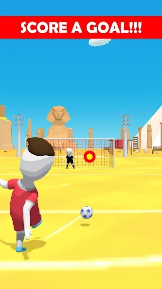 Stickman Freekick: Soccer game  [МОД Все открыто] Screenshot 2