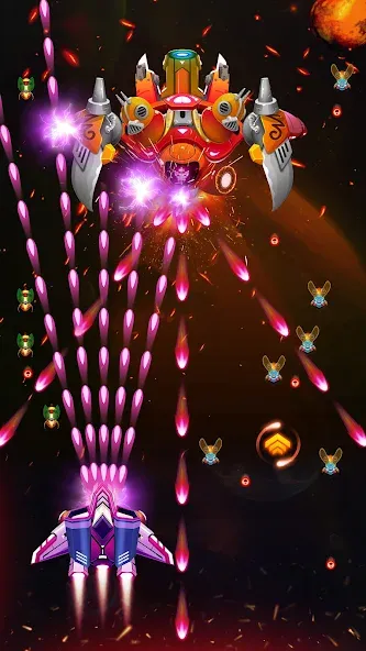 Galaxy Attack - Alien Shooter (Гэлэкси аттак)  [МОД Много денег] Screenshot 2