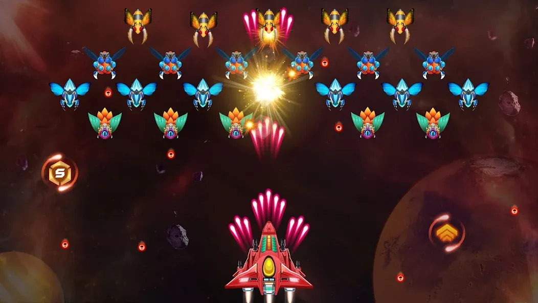 Galaxy Attack - Alien Shooter (Гэлэкси аттак)  [МОД Много денег] Screenshot 5