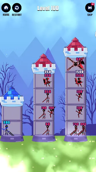 Hero Castle War: Tower Attack (Хиро Касл Вар)  [МОД Много денег] Screenshot 5