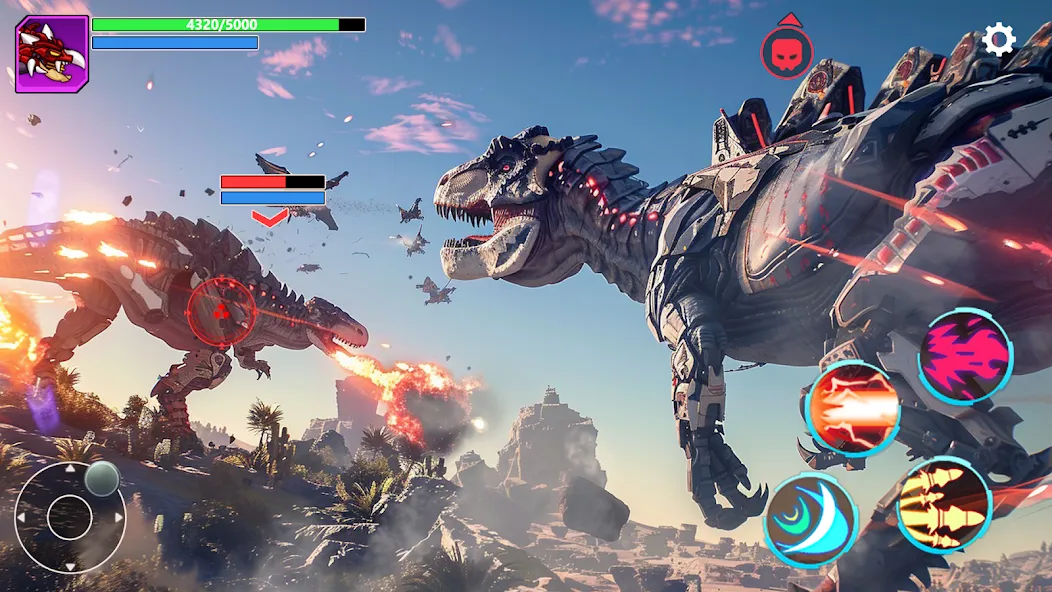 Mech War: Jurassic Dinosaur (Мех Батл)  [МОД Unlocked] Screenshot 5