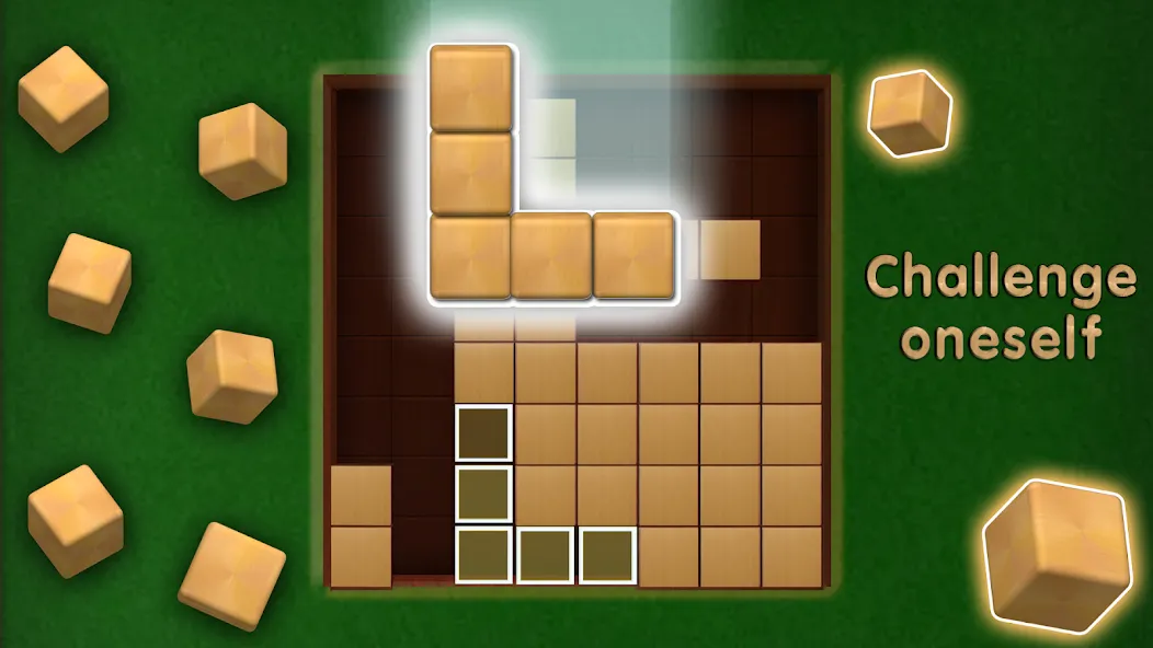 Wooden Cube Block Puzzle (Деревянный кубик головоломка)  [МОД Много монет] Screenshot 3