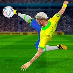 Скачать взлом Play Football: Soccer Games (тар Футбол 23)  [МОД Mega Pack] - стабильная версия apk на Андроид