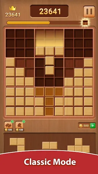 Wood Block Puzzle (Вуд Блок Пазл)  [МОД Бесконечные монеты] Screenshot 1