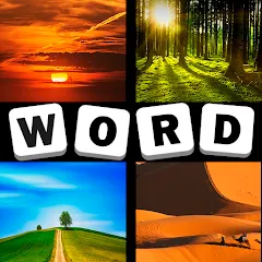 Скачать взлом 4 Pics 1 Word Quiz Game  [МОД Много денег] - полная версия apk на Андроид