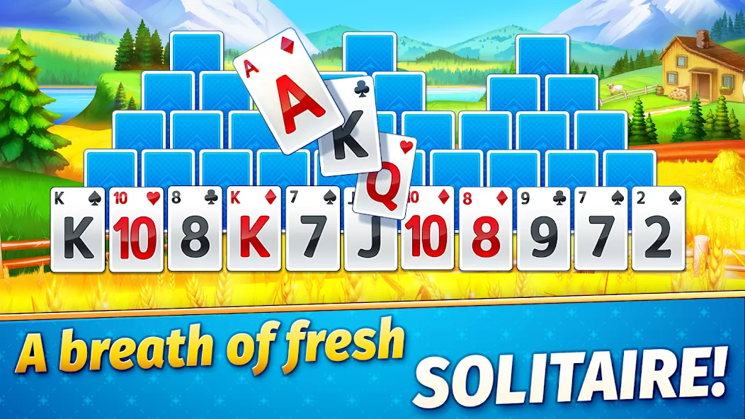 Solitaire Golden Prairies  [МОД Бесконечные монеты] Screenshot 1