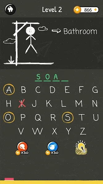 Hangman Words:Two Player Games  [МОД Mega Pack] Screenshot 3