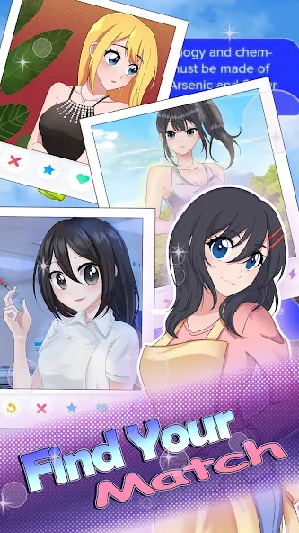 HaremKing - Waifu Dating Sim (ХаремКинг)  [МОД Бесконечные монеты] Screenshot 4