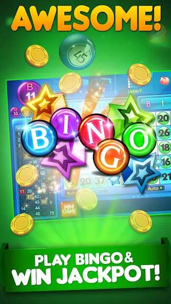 Bingo City 75 : Bingo & Slots (Бинго Сити 75)  [МОД Много денег] Screenshot 3