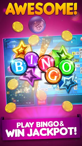 Bingo 90 Live : Vegas Slots (Бинго 90 Лайв)  [МОД Unlocked] Screenshot 3