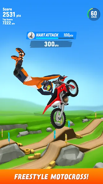 Max Air Motocross (Макс Эйр Мотокросс)  [МОД Все открыто] Screenshot 1