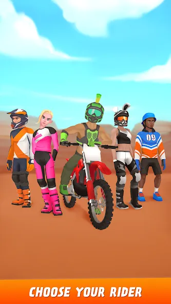 Max Air Motocross (Макс Эйр Мотокросс)  [МОД Все открыто] Screenshot 5