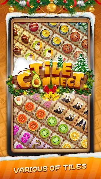 Tile Connect - Matching Games (Тайл Коннект)  [МОД Mega Pack] Screenshot 1