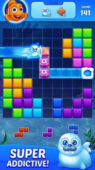 Block Puzzle Ocean  [МОД Много денег] Screenshot 5