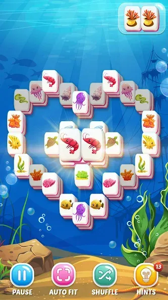 Mahjong Fish (Маджонг Рыбы)  [МОД Бесконечные деньги] Screenshot 1