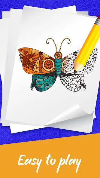 Mandala Coloring Book Game (Мандала Книга раскрасок  Игра)  [МОД Бесконечные монеты] Screenshot 2