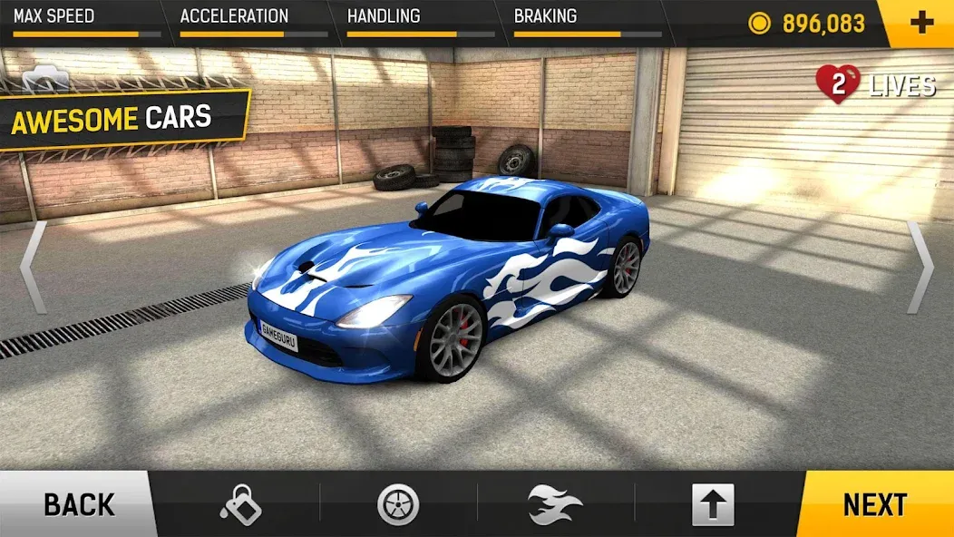 Racing Fever (Рейсинг Фивер)  [МОД Бесконечные деньги] Screenshot 3