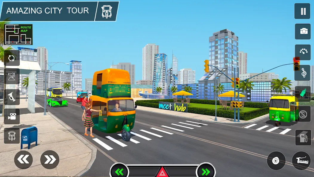 Tuk Tuk Auto Rickshaw Game 3d  [МОД Бесконечные монеты] Screenshot 3