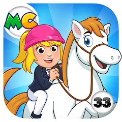Взломанная My City: Star Horse Stable (Мой город)  [МОД Mega Pack] - полная версия apk на Андроид