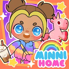 Взлом Minni Family Home - Play House (Минни Семейный дом)  [МОД Unlocked] - полная версия apk на Андроид