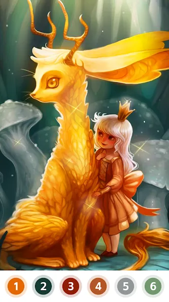 Myth & Fairy Color by Number  [МОД Mega Pack] Screenshot 3