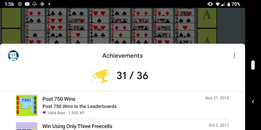 FreeCell with Leaderboards (Фрикел с таблицей лидеров)  [МОД Все открыто] Screenshot 4