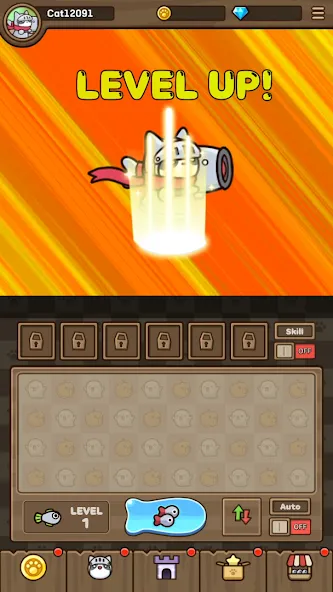 Cat Hero : Idle RPG (Кэт Хиро)  [МОД Бесконечные монеты] Screenshot 2