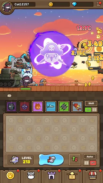 Cat Hero : Idle RPG (Кэт Хиро)  [МОД Бесконечные монеты] Screenshot 3