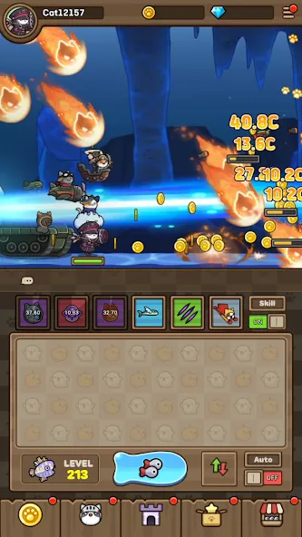 Cat Hero : Idle RPG (Кэт Хиро)  [МОД Бесконечные монеты] Screenshot 4