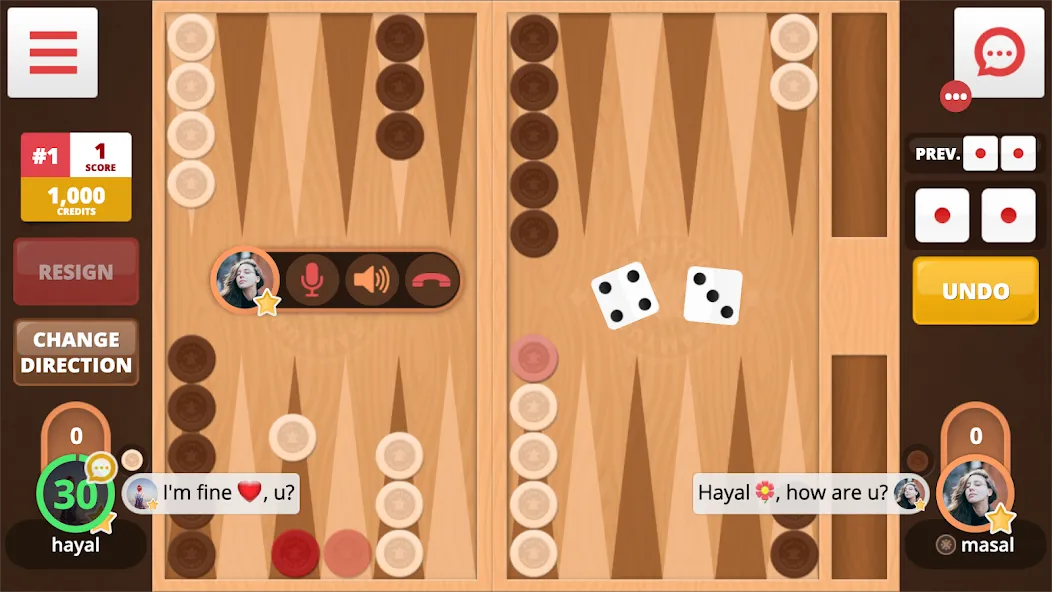 Backgammon Online (Тавла Онлайн)  [МОД Много денег] Screenshot 1