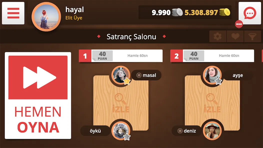 Satranç Online  [МОД Unlocked] Screenshot 4