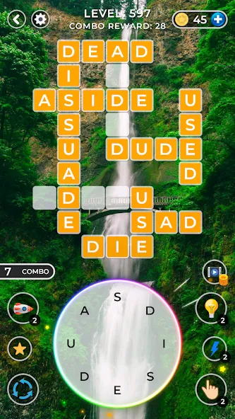 WOW4:Word Connect Offline Word (ВАУ 4)  [МОД Меню] Screenshot 5